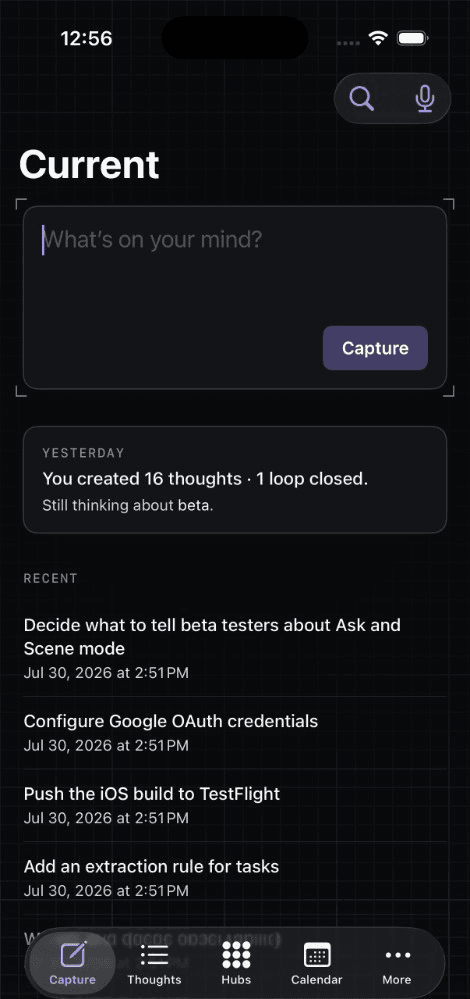 Current on iPhone